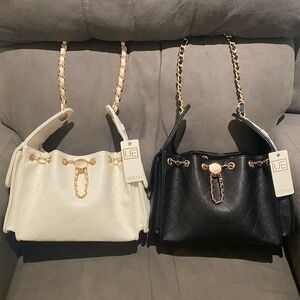 NWT URBAN EXPRESSIONS Willow Quilted Vegan Leather Designer Inspired Hobo Purse